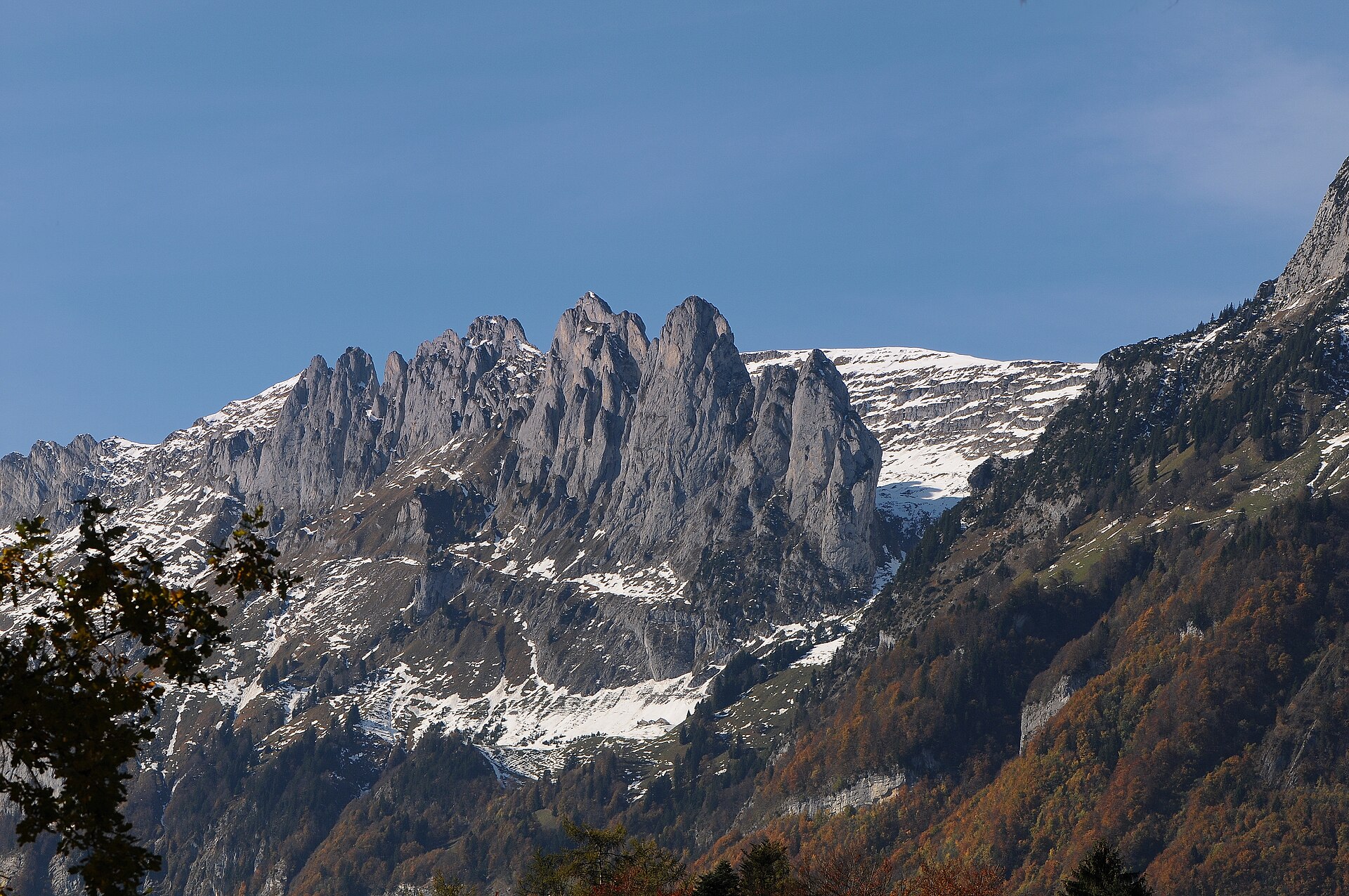 Saxer Lücke and the Kreuzberge ridge
